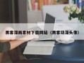垦利黑客漫画素材下载网站（黑客动漫头像）